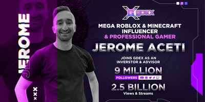 top-american-gamer-celebrity-jerome-backs-the-gdex-metaverse-with-his-9-million-followers